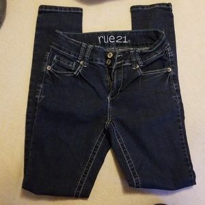 Rue 21 highwaisted size 1/2 skinny jeans
